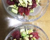 アボカドマグロ丼(わさび醤油で)☆作り方3写真
