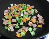 ベーコンと山茶茸のスパゲティ作り方2写真