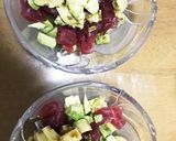 アボカドマグロ丼(わさび醤油で)☆作り方4写真
