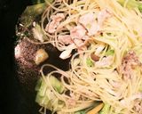 簡単！！豚肉ときゃべつのパスタ ゆず胡椒作り方4写真
