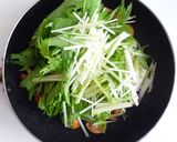 なめこと水菜の中華風炒め作り方2写真