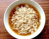 袋麺で☆韓国冷麺風☆キムチ冷やしラーメン作り方5写真