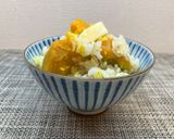 麦入り！カボチャの炊き込みご飯♪作り方7写真