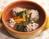 豚ひき肉とニラの☆肉団子スープ作り方6写真