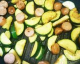 ウインナーとズッキーニのチーズ焼き♪作り方2写真