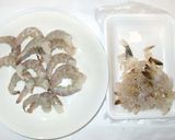 海老とキヌサヤの卵とじ♪作り方2写真