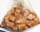 めかじき唐揚げ☆甘ケチャダレ☆袋で下味作り方2写真