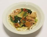 胡桃と桜えび香る☆鶏肉のチンゲン菜炒め作り方6写真