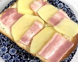 ポテトとベーコンチーズのトースト作り方2写真