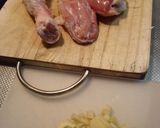 チキンソテー　ガーリックトマトソース添え作り方1写真