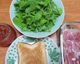 生ハムとりんごジャムのトーストサンド作り方1写真