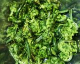 こごみと油揚げの胡麻和え作り方1写真