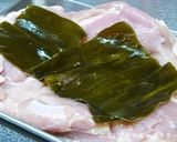 昆布締め仕立ての昆布サンド鶏ハム。作り方2写真