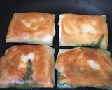 はんぺんと鶏肉のシソ春巻き作り方4写真