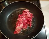 牛ごぼうと舞茸の甘辛炒め煮作り方1写真