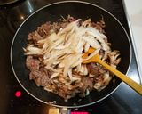 牛ごぼうと舞茸の甘辛炒め煮作り方3写真