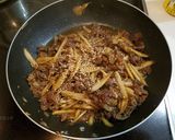 牛ごぼうと舞茸の甘辛炒め煮作り方4写真