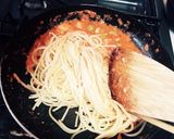生ハムとルッコラのトマトクリームパスタ作り方7写真