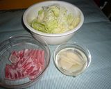 白菜と豚キムチーズの重ね煮作り方1写真