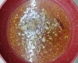 簡単！素麺のペペロンチーノ風★黒ごまめん作り方3写真