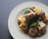 生姜たっぷり肉団子の野菜炒め作り方8写真