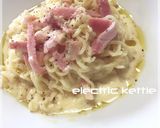塩ラーメンで「冷製カルボナーラ」作り方4写真