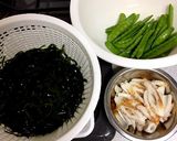 5分で完成♪切り昆布と絹さやの炒めもの作り方1写真