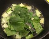 チンゲン菜とにんにくの芽、青菜の中華炒め作り方4写真