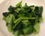 チンゲン菜とにんにくの芽、青菜の中華炒め作り方8写真