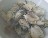 簡単・糖質制限、あさり・豆乳スープ！作り方1写真