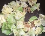 大豆ミートキャベツ豆乳パスタ作り方4写真