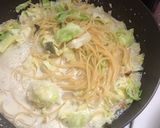 大豆ミートキャベツ豆乳パスタ作り方7写真