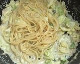 大豆ミートキャベツ豆乳パスタ作り方8写真