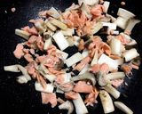 鮭とエリンギ大葉の炒飯作り方2写真