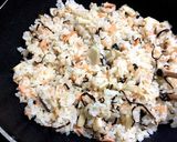 鮭とエリンギ大葉の炒飯作り方4写真
