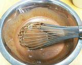 簡単♪チョコバナナケーキ☆プロテイン入り作り方2写真