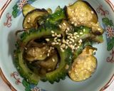 ゴーヤと茄子の塩昆布和え作り方6写真
