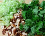 大葉入り！鶏団子と きのこ野菜の和風煮♪作り方1写真