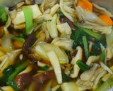 大葉入り！鶏団子と きのこ野菜の和風煮♪作り方7写真