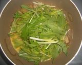 水菜とあげのシャキシャキ玉子丼作り方3写真