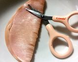 ＊ハムのお花＊基本の『き』②ロースハム編作り方12写真