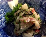 白身魚の梅昆布和え作り方2写真