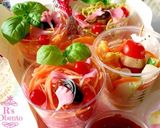 麺つゆジュレ♡デザート風素麺弁当　運動会作り方4写真