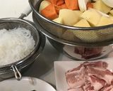豚バラ肉を使って…基本の肉じゃが♡作り方1写真