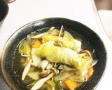 ウインナーのレタス巻きスープ作り方5写真