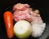 鶏手羽元で参鶏湯風ホロホロ塩炊き作り方2写真