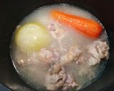 鶏手羽元で参鶏湯風ホロホロ塩炊き作り方3写真