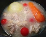 鶏手羽元で参鶏湯風ホロホロ塩炊き作り方4写真