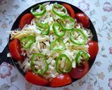★余り野菜でトッピング★冷やご飯ドリア♪作り方4写真