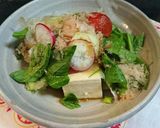 ☆ヘルシーおかず☆夏野菜のせ豆腐作り方3写真